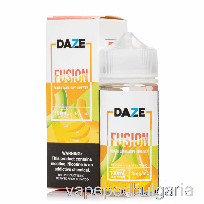 Vape Течности банан пъпеш Honeydew - 7 Daze Fusion - 100ml 0mg